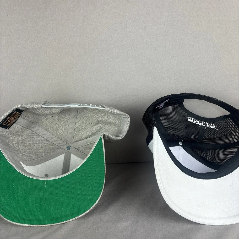 Lot of 2 Bart & Yeti's Pub Vail Colorado Ski Bar SnapBack Hats